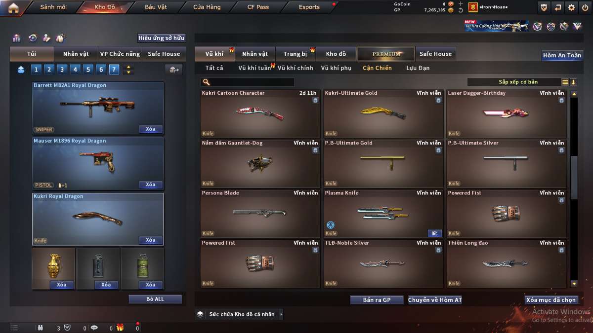 shop acc cf uy tin gia re
